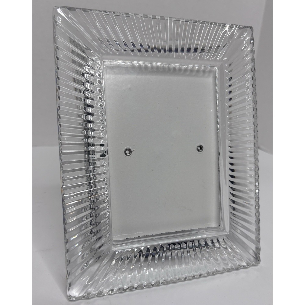 Vintage 24% Lead Crystal Glass Picture Photo Frame Made in Western Germany Clear